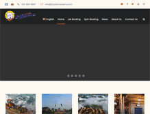 Tablet Screenshot of jetboatingmontreal.com